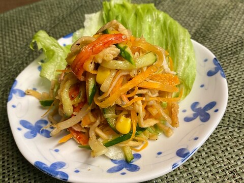 パリパリ食感❣️切り干し大根とカニカマの中華サラダ